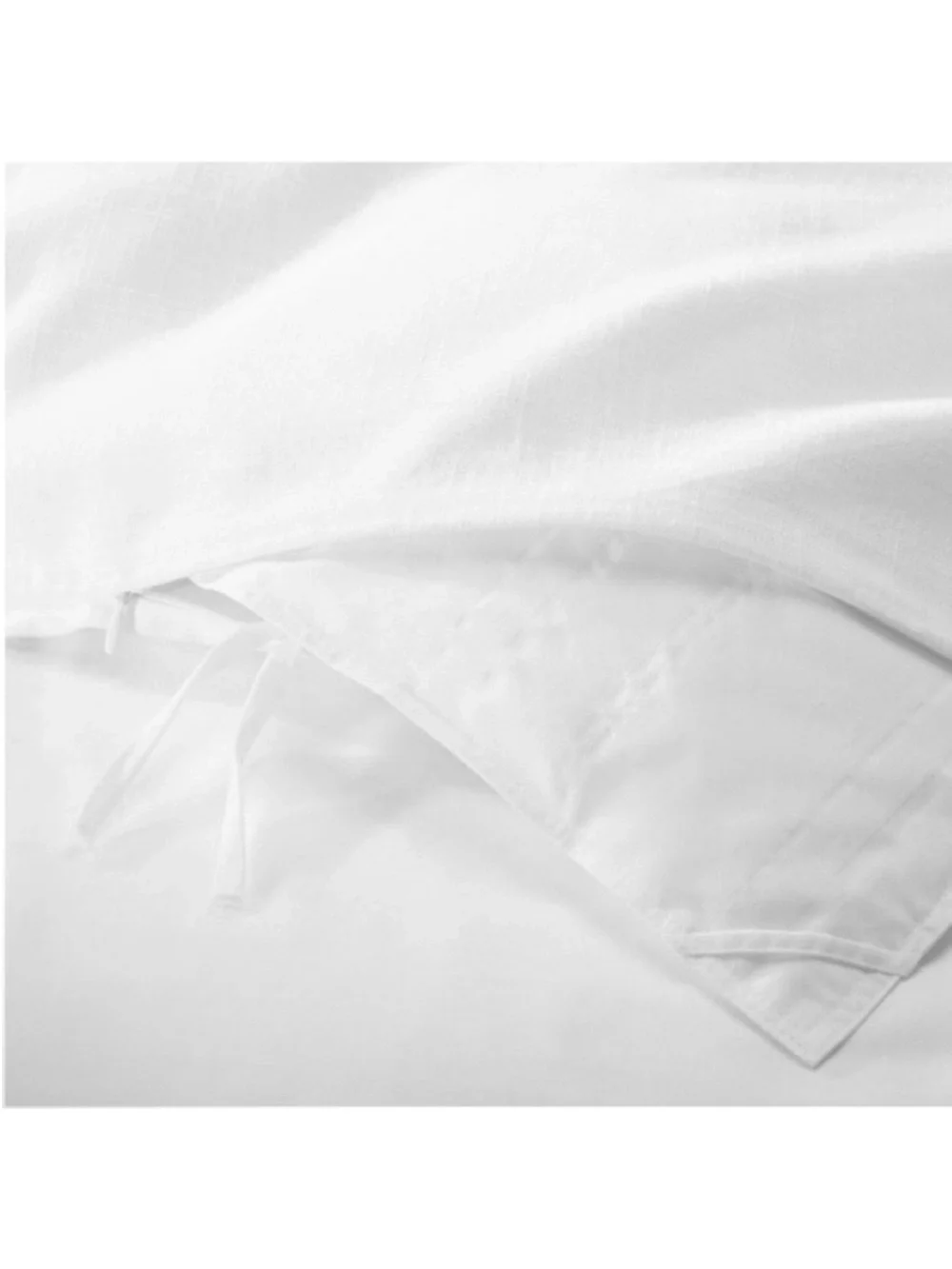 NWT King Heavyweight Linen Blend Duvet Cover & Sham Set White - Casaluna